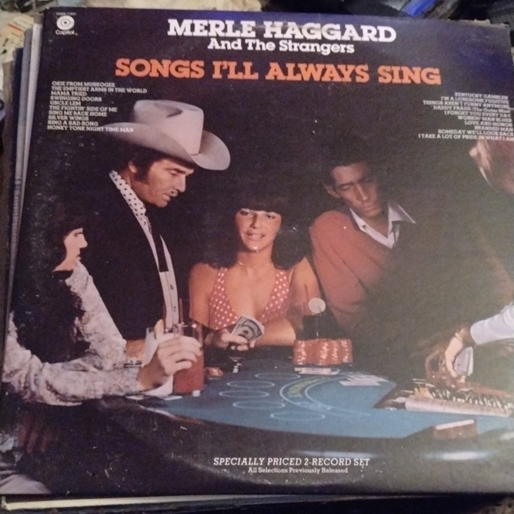 Merle Haggard and the Strangers double Lp